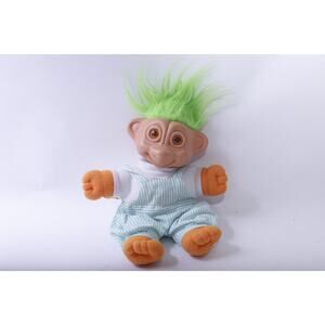 Soma Troll, Soft Body Doll with Vinyl Head and Glowing Eyes, Green Hair, 741